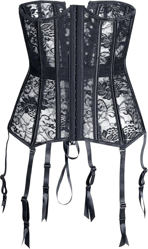 sheer underbust corset|underbust corset with suspenders.